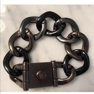 Michael Kors Chunky Turnlock Chain Link Bracelet